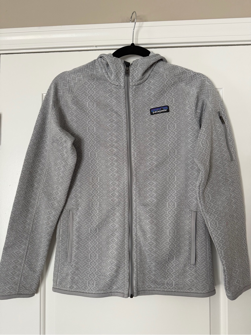 Patagonia textured zip up hoodie